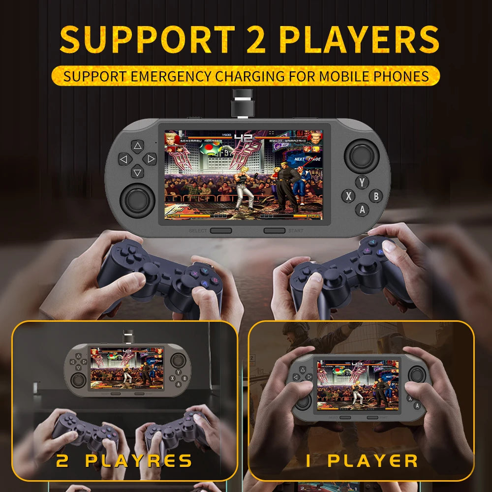 SF3000 Portable Handheld Game Player 4.5 Inch IPS Screen Retro Video Game Console Built-in 20000+ Games for PS1/GBA/SFC/MAME