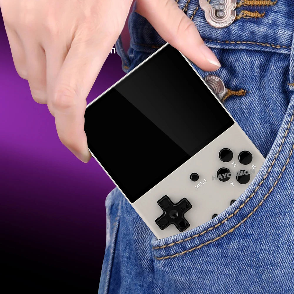 NEW 64G R350S Retro Handheld Video Game Console 3.5" IPS HD Screen Linux System 15000+ Portable Pocket Video Player R350S