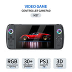 2025 new M27 Portable Pocket Retro Handheld Video Game Console 7.0Inch IPS Screen 1024*600 Display Support LINUX Emelec HDMI Out