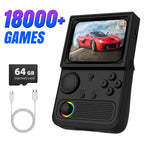 XISKT R36T Retro Portable Pocket Handheld Game Console EmuEMEC System 27+Simulator 18000+Game 3.5''IPS Screen Video Game Console