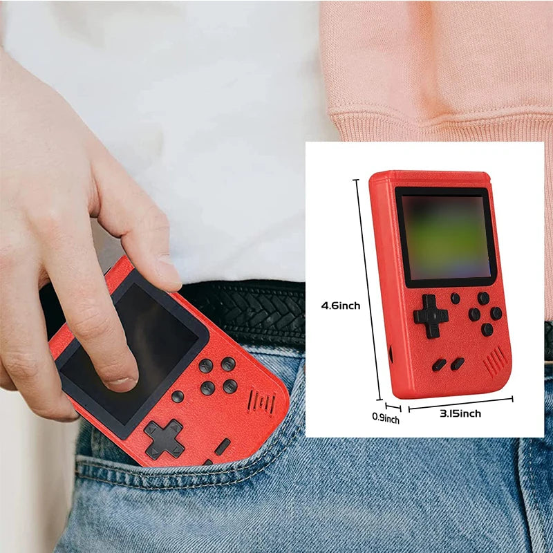 Retro Portable Mini Handheld Video Game Console 8-Bit 3.0 Inch Color LCD Color Game Player Built-in 400 games For Kids Gifts