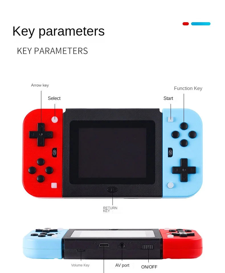 Retro Handheld Game Console 8 Bit Video Game Portail Built In 1000 Games 3.5'' Mini Consola Videojuegos Portable Player Games