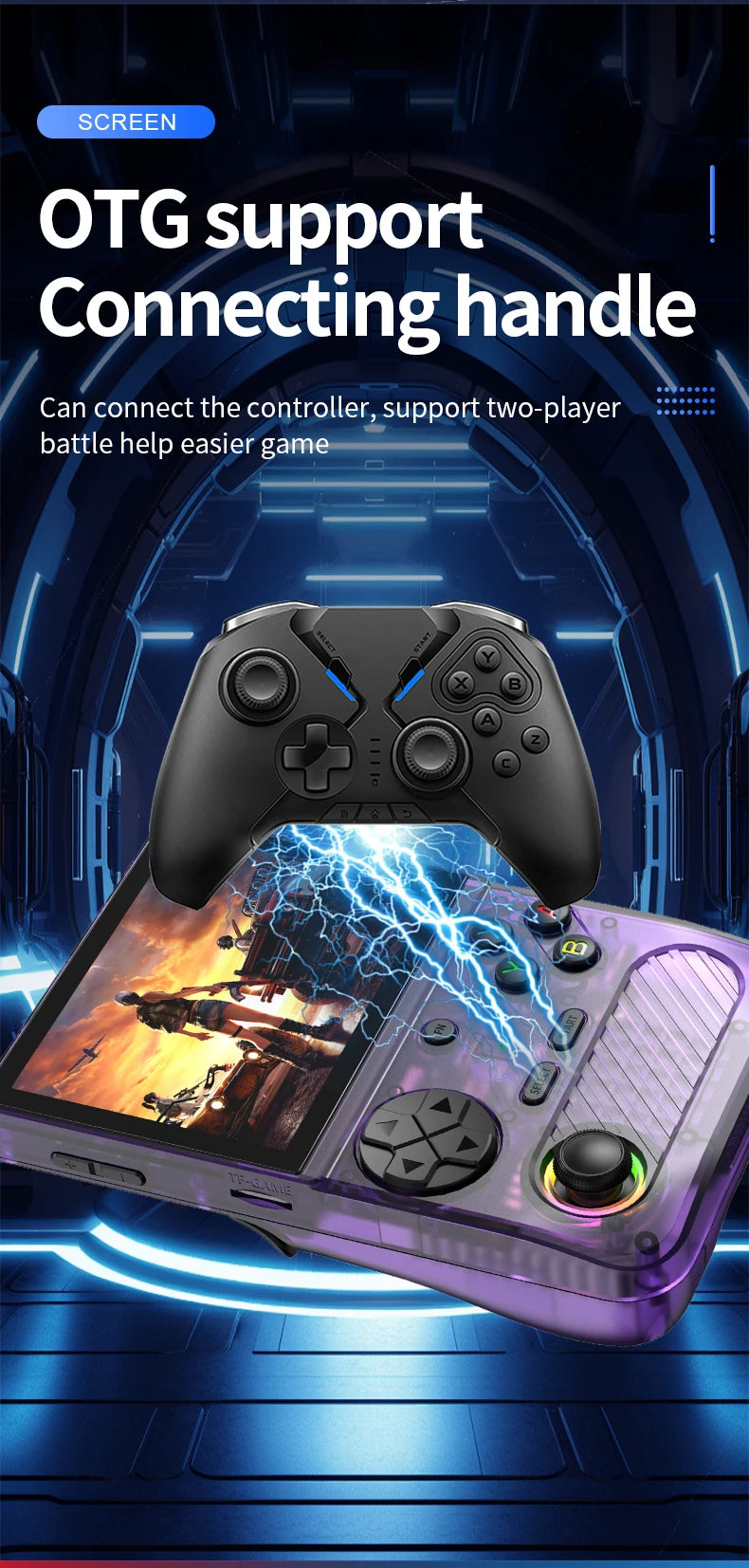 K36S Retro Handheld Game Console 128G Mini Portable 3.5-Inch IPS Screen Video Game Consoles 64G Linux Pocket Game Player Gifts
