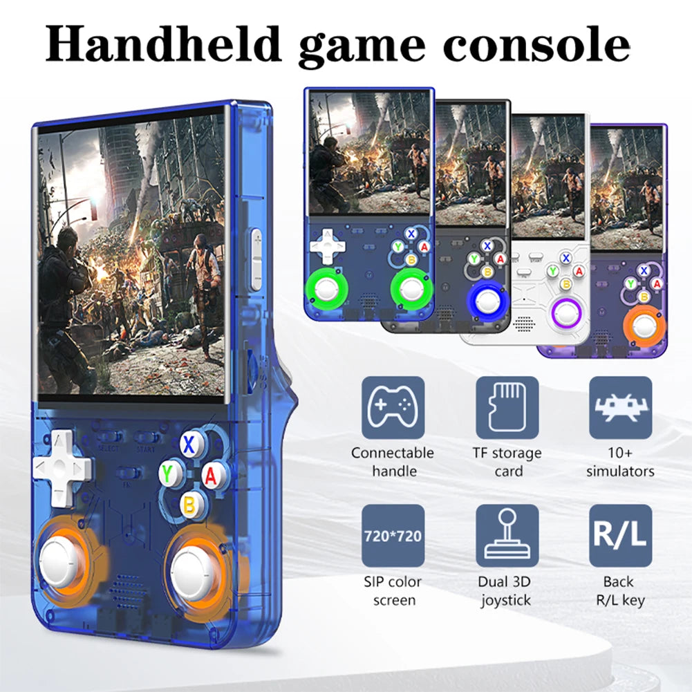 R36 Ultra Retro Handheld Game Console 4.0-inch Open-source Linux System 128/64GB Portable Video Player Handheld Game Console