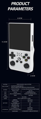 R36 MAX Retro Handheld Game  4.0Inch IPS Screen Console 128GB Portable Pocket Video Player Supports 30+ Emulators