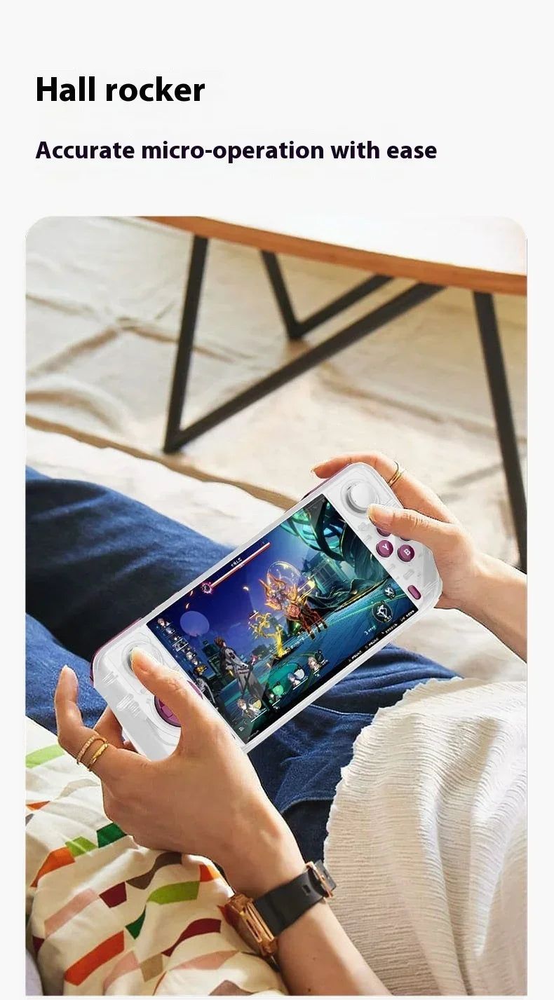 E6 MAX Game Console 5Inch 1280*720 DPI IPS Touch Screen 5000mAh Hall Joystick Handheld Game Consoles Support Projection Custom