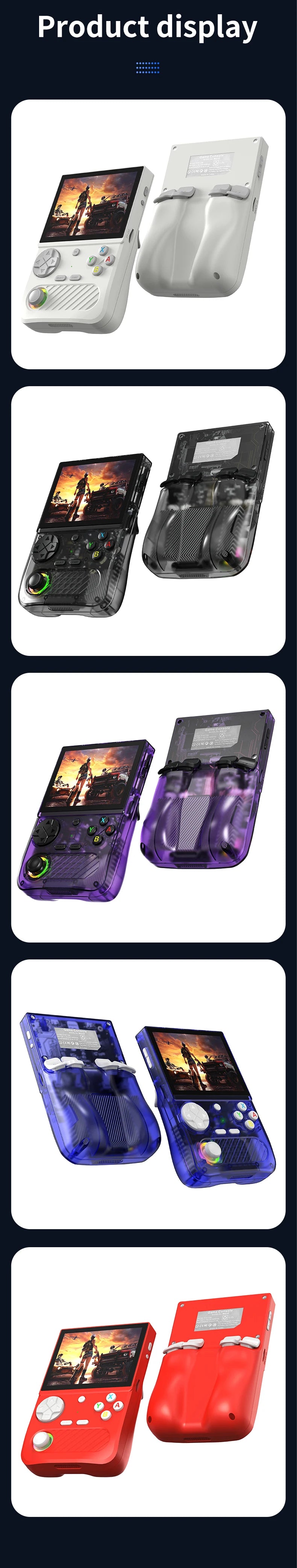 K36S Retro Handheld Game Console 128G Mini Portable 3.5-Inch IPS Screen Video Game Consoles 64G Linux Pocket Game Player Gifts