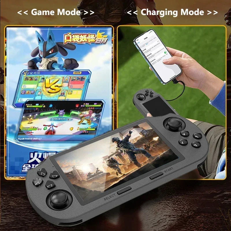 SF3000 Portable Handheld Game Player 4.5 Inch IPS Screen Retro Video Game Console Built-in 20000+ Games for PS1/GBA/SFC/MAME
