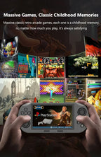 SF3000 Portable Handheld Game Player 4.5 Inch IPS Screen Retro Video Game Console Built-in 20000+ Games for PS1/GBA/SFC/MAME