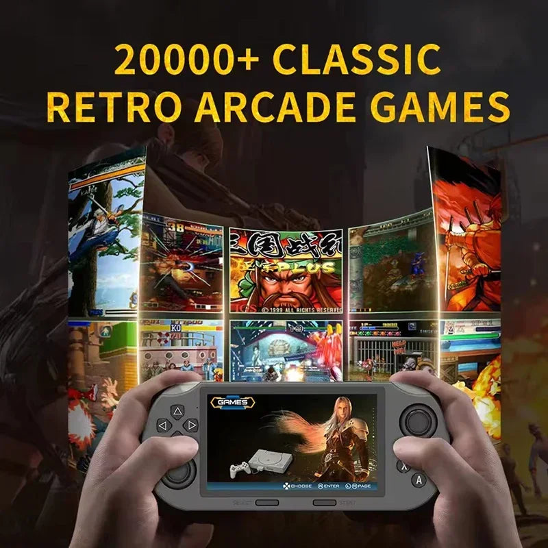 SF3000 Portable Handheld Game Player 4.5 Inch IPS Screen Retro Video Game Console Built-in 20000+ Games for PS1/GBA/SFC/MAME