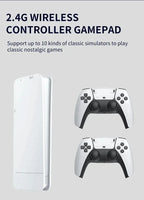 M15 Game Stick TV Video Game Console 64G 128G 50000+ HD Two-player Home Games Child Gift 20+emulator Wireless Gamepad Controller
