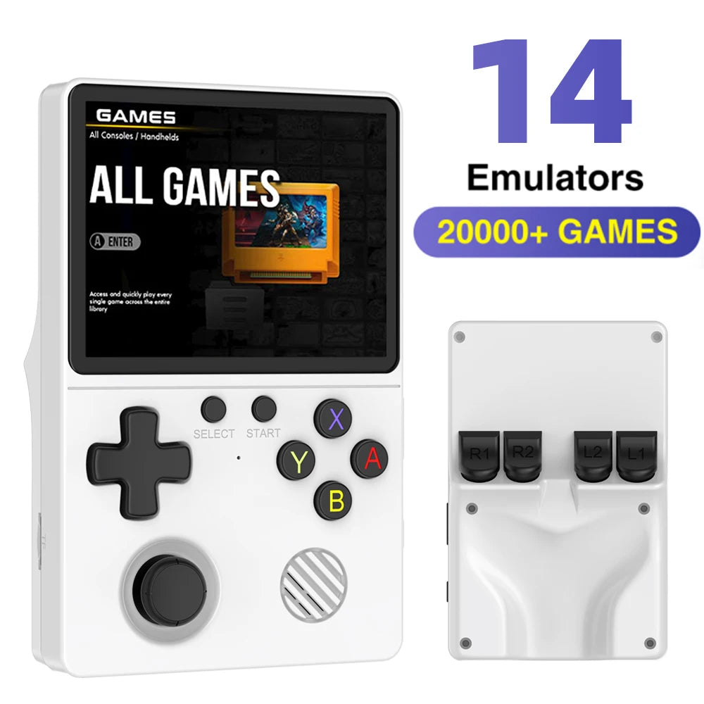 GB350 Handheld Game Player 3.5Inch IPS Screen Built-in 64G 20000+ Games Linux System Portable Retro Video Game Console For PS1