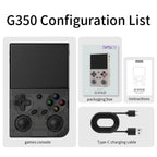 BATLEXP G350 Retro Handheld Game Console 3.5" IPS Screen RK3326 Linux 64bit Dual Joystick Vibration Motor Portable Video Players