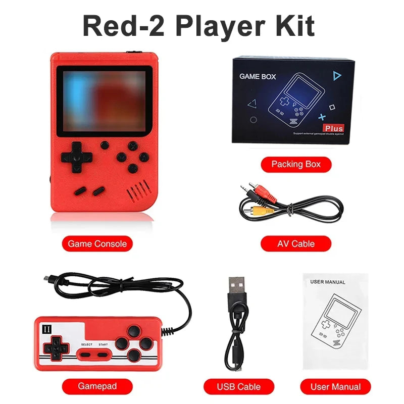 Retro Portable Mini Handheld Video Game Console 8-Bit 3.0 Inch Color LCD Color Game Player Built-in 400 games For Kids Gifts