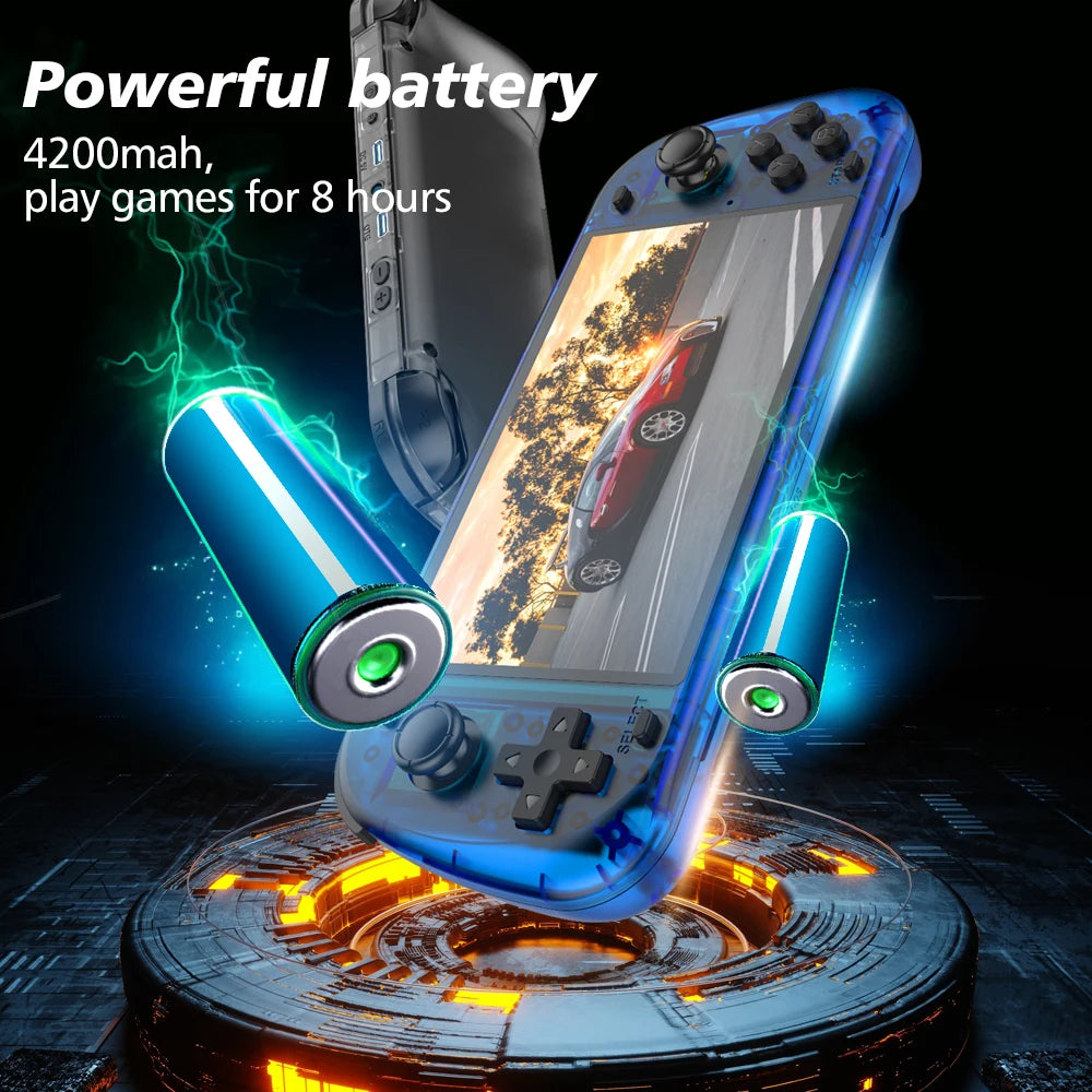 New Upgrade R50S Retro Games Console 128G 5.1inch IPS Screen Two-player 20000+ Classic Games Retroid Pocket Game Consolas