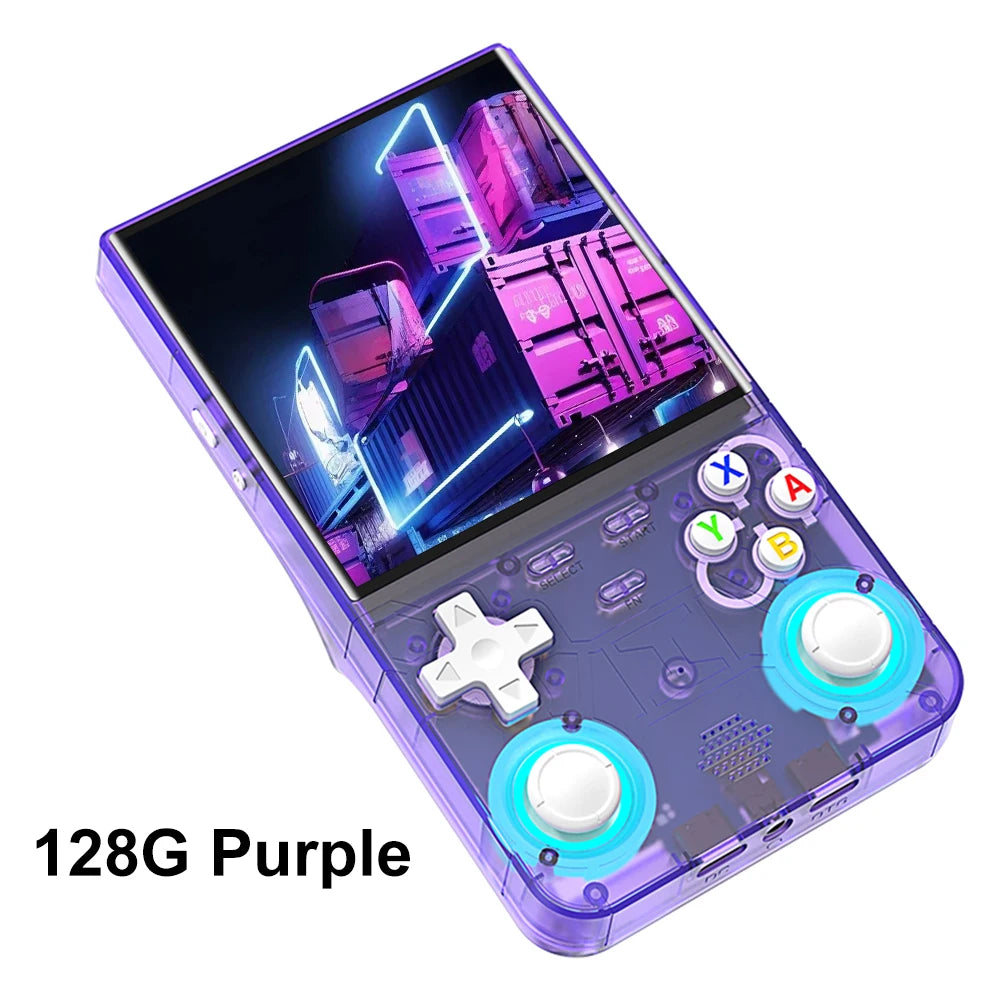 R36 Ultra Retro Handheld Game Console 4.0-inch Open-source Linux System 128/64GB Portable Video Player Handheld Game Console