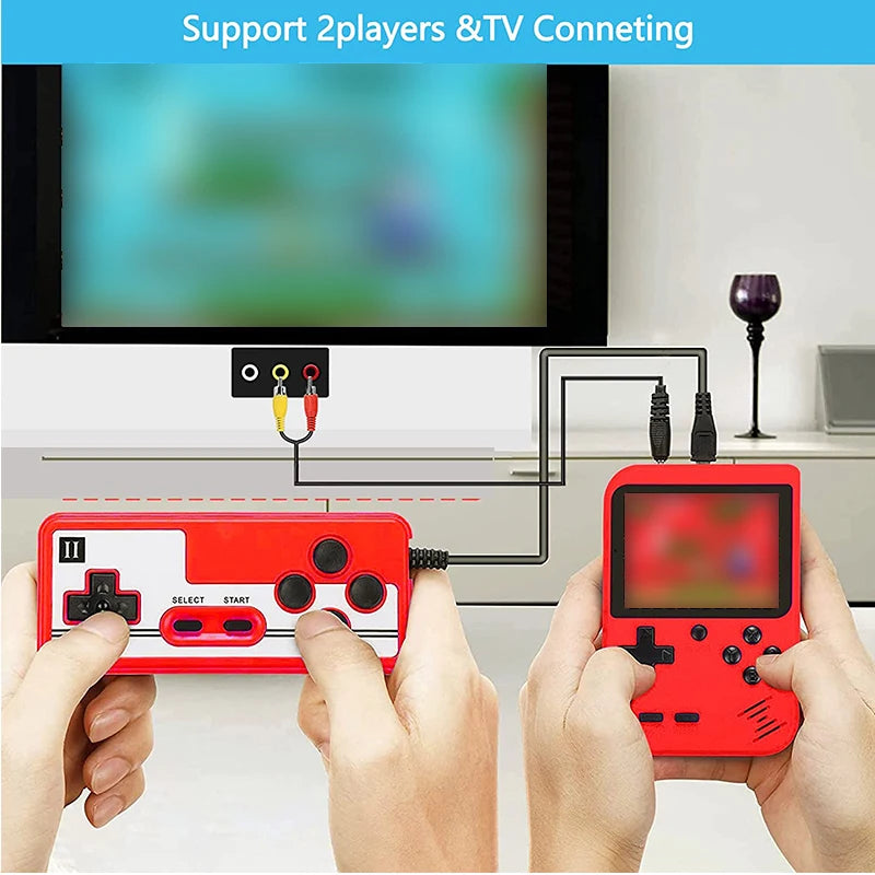 Retro Portable Mini Handheld Video Game Console 8-Bit 3.0 Inch Color LCD Color Game Player Built-in 400 games For Kids Gifts