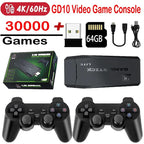 M8 Video Game Console 64GBuilt-in 30000 Games 2.4GB Dual Handle Wireless Controller 4k HD simulator For GBA TV Game Stick PK X2