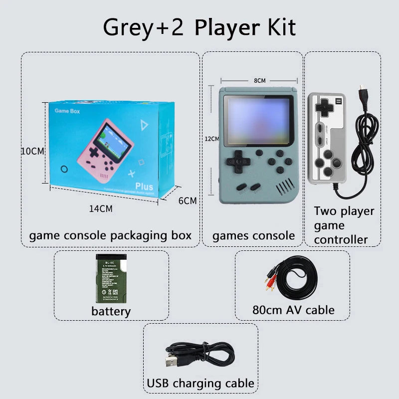 Retro Portable Mini Handheld Video Game Console 8 Bit 3.0 Inch Color LCD Kids Color Game Player Built in 500 Games