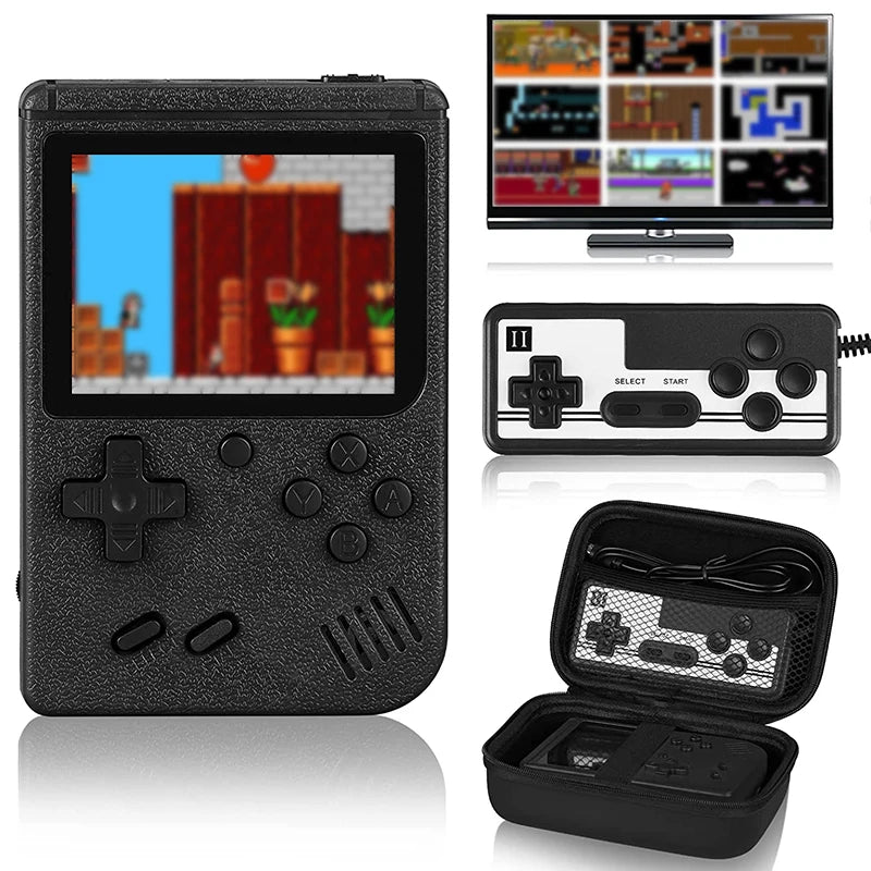 Retro Portable Mini Handheld Video Game Console 8-Bit 3.0 Inch Color LCD Color Game Player Built-in 400 games For Kids Gifts