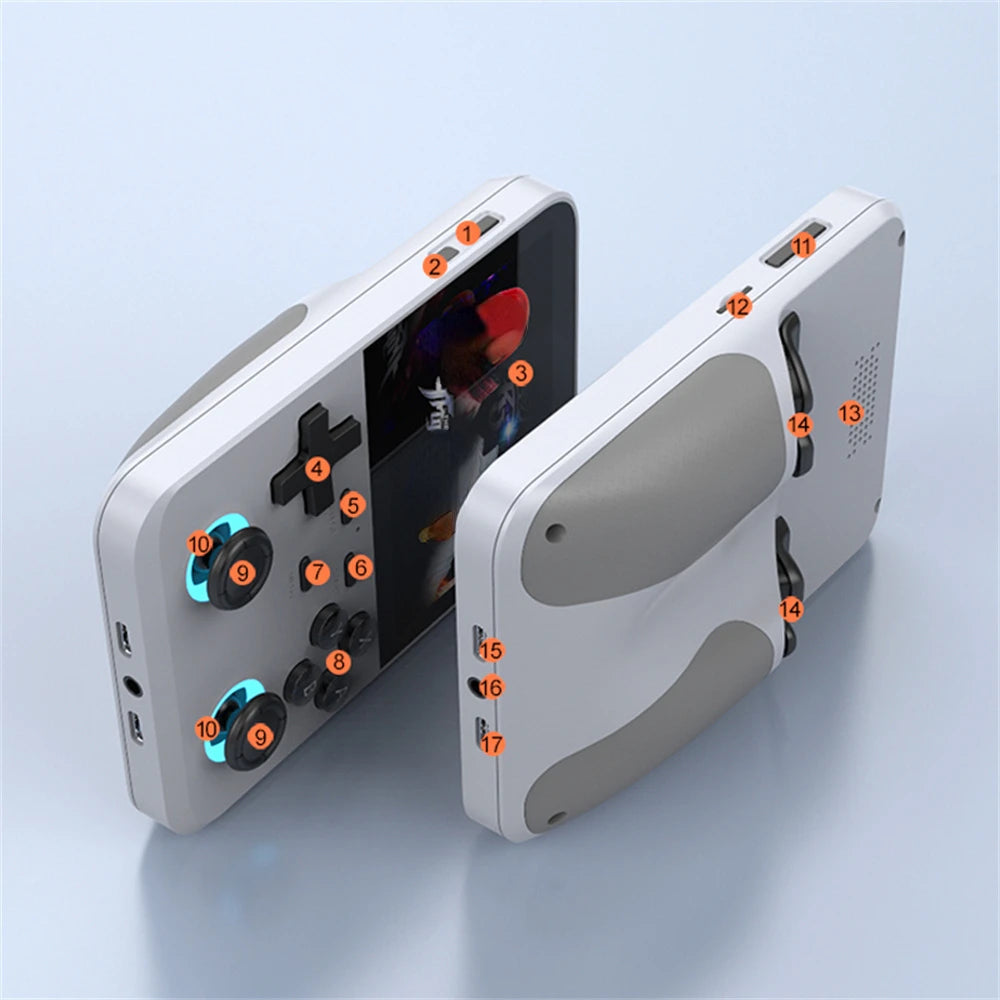 D007 Plus 3.5 Inch IPS Screen Handheld Game Console Players Dual Joystick 10000+ Game Retro Devices Portable Game Consoles