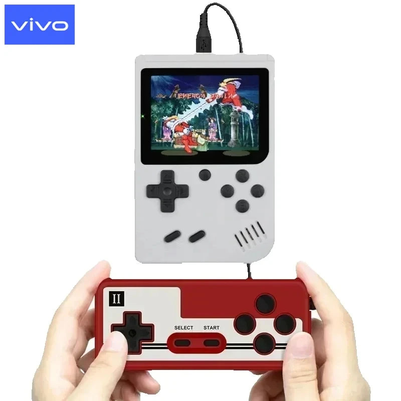 VIVO Portable Retro Mini Game Console 8-Bit Handheld Game Player Built-in 500 Games AV Out Game Console Valentine's Day Gift