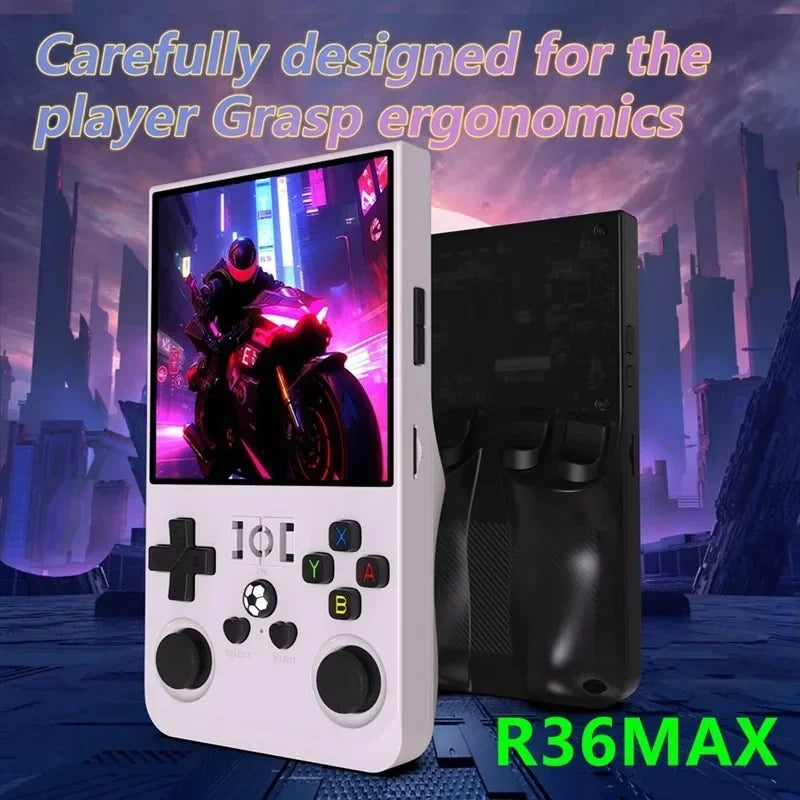 R36 MAX Retro Handheld Game  4.0Inch IPS Screen Console 128GB Portable Pocket Video Player Supports 30+ Emulators