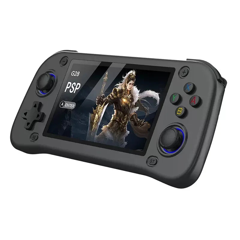 G28 Retro Handheld Video Game Console 64GB 4.3 Inch MIPI Screen Portable Linux System Pocket Player with 128GB 20000+ Games