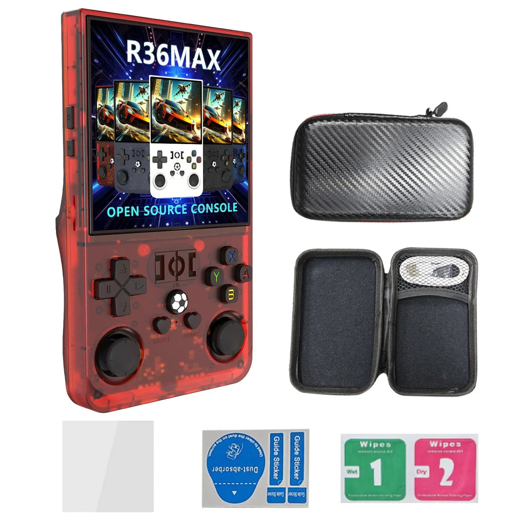 R36 MAX Retro Handheld Game  4.0Inch IPS Screen Console 128GB Portable Pocket Video Player Supports 30+ Emulators