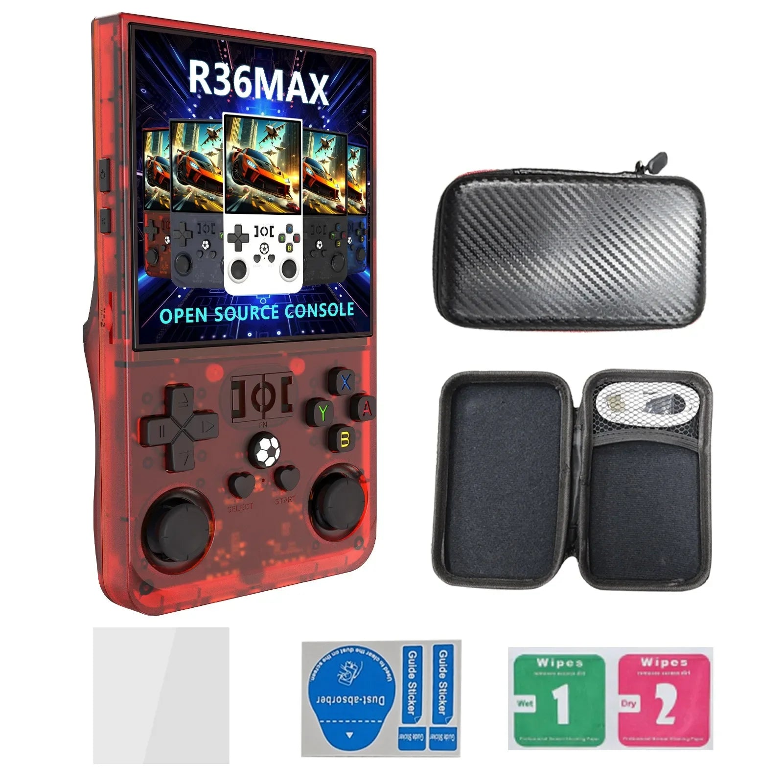 R36 MAX Retro Handheld Game  4.0Inch IPS Screen Console 128GB Portable Pocket Video Player Supports 30+ Emulators