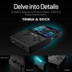TRIMUI BRICK Handheld Game Console 3.2'' IPS Screen A133P Linux System Trimui UI Metal Back Panel Key LED Lighting Free Keycaps