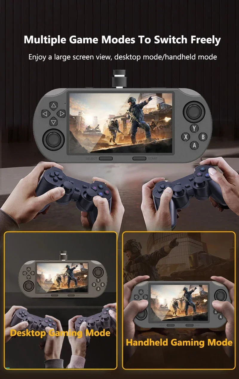 SF3000 Portable Handheld Game Player 4.5 Inch IPS Screen Retro Video Game Console Built-in 20000+ Games for PS1/GBA/SFC/MAME
