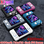 XF40H Video Game Console 4.0inch IPS Screen 2.4G WIFI RK3326 1.5 GHz 64bit Open Source Linux System 4000mAh Retro Game Player