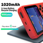 Retro Mini Handheld Video Game Console 8-Bit 3 Inch Color LCD Kids Game Player with Built-in 400 Games Portable Entertainment