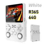 R36S Game Console Linux System 128G Portable Video Consoles 3.5 Inch IPS Screen with Retro Games Pocket Handheld Game Players