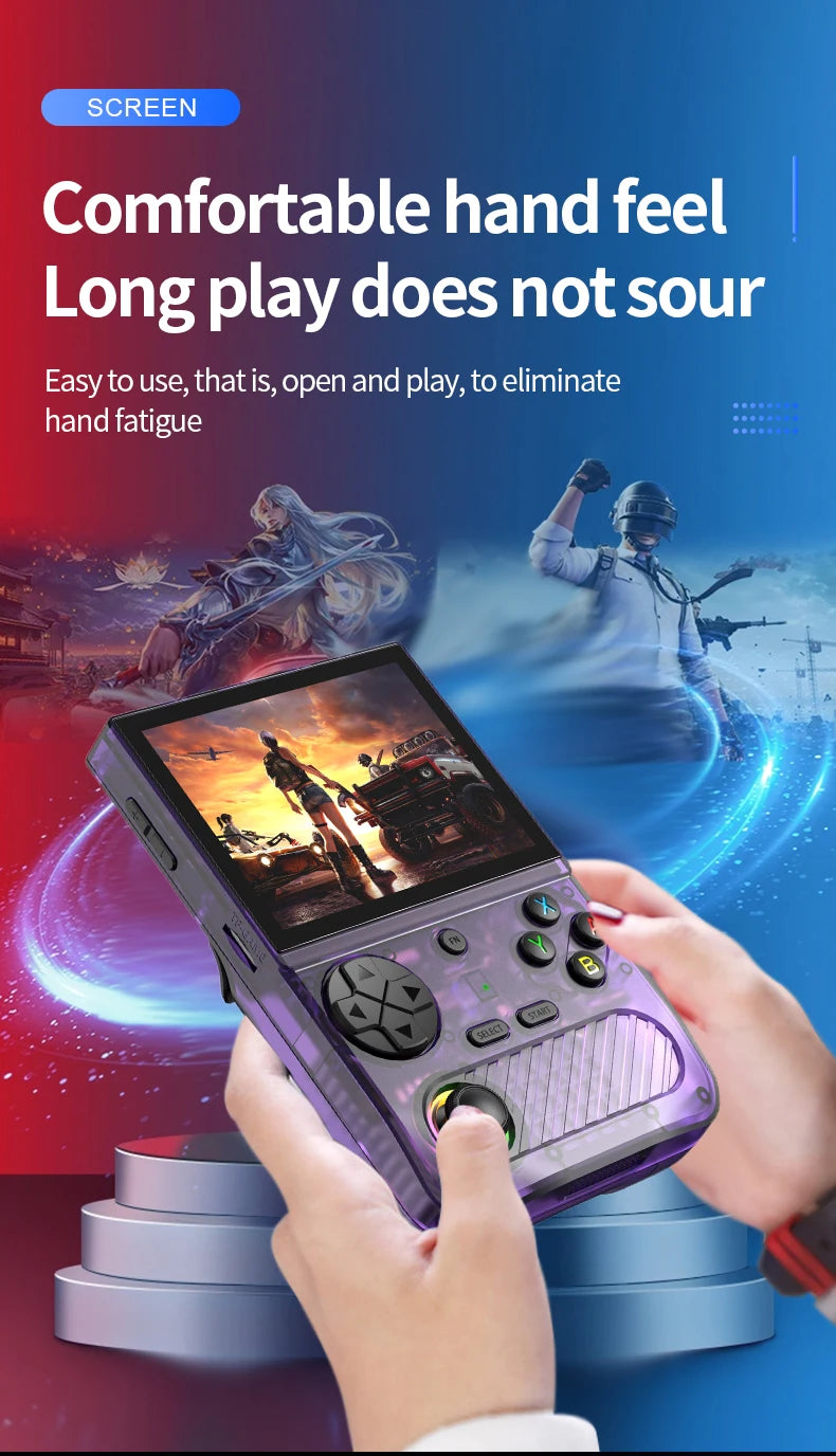K36S Retro Handheld Game Console 128G Mini Portable 3.5-Inch IPS Screen Video Game Consoles 64G Linux Pocket Game Player Gifts