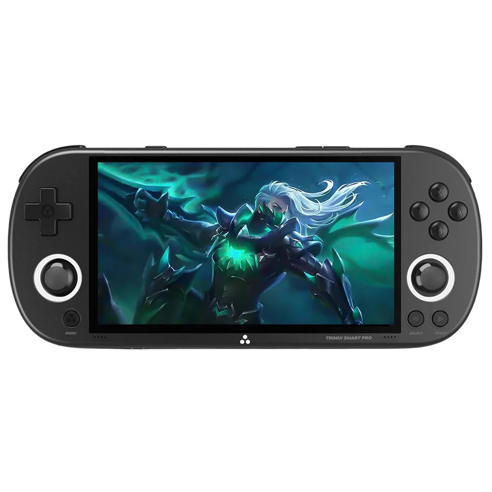 TRIMUI Smart Pro Video Game Console for Kids Adult 4.96 Inch Screen Linux Pocket Double Joystick Handheld Game Player Console