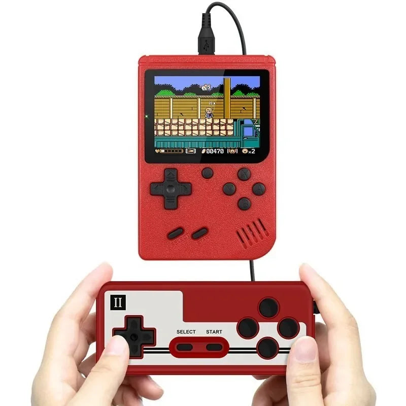 Retro Mini Handheld Video Game Console 8-Bit 3 Inch Color LCD Kids Game Player with Built-in 400 Games Portable Entertainment