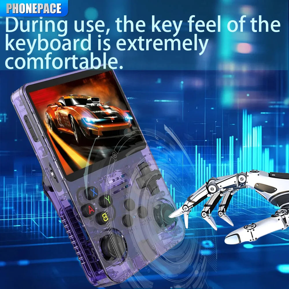 New R36S Game Console, Support HDMI High Definition Output Connection Display, 2.4G Wireless Handle Connection, Double Happy