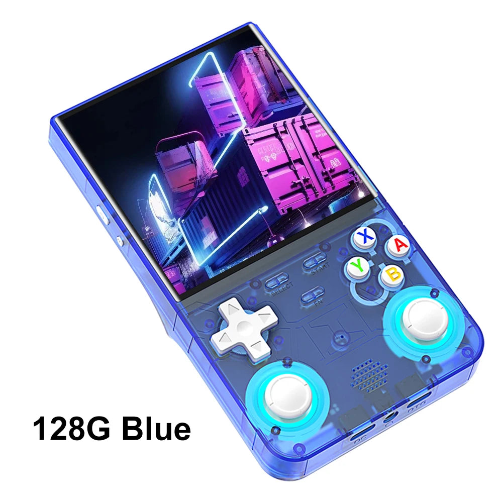 R36 Ultra Retro Handheld Game Console 4.0-inch Open-source Linux System 128/64GB Portable Video Player Handheld Game Console