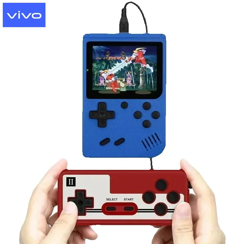 VIVO Portable Retro Mini Game Console 8-Bit Handheld Game Player Built-in 500 Games AV Out Game Console Valentine's Day Gift