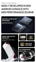 2025 E6MAX Android Convenient Handheld Game Players 8-core 64 bit touch screen 4+32GB Retro Nostalgic 5-Inch Screen Game Machine