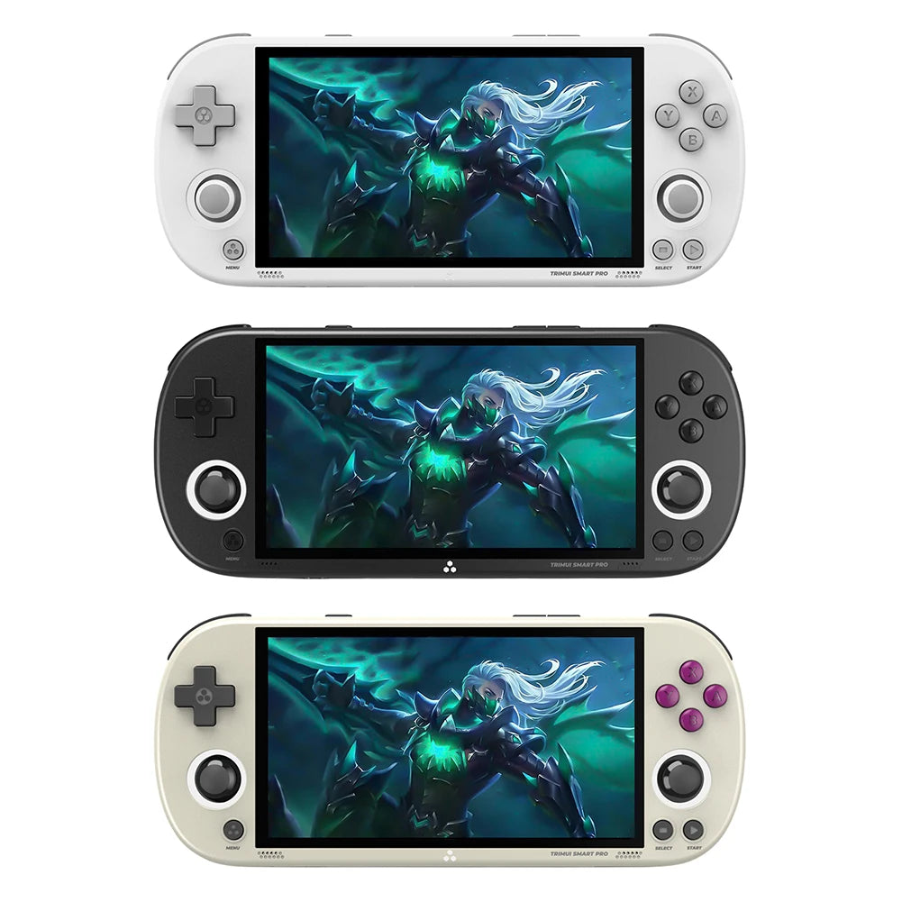 TRIMUI Smart Pro Video Game Console for Kids Adult 4.96 Inch Screen Linux Pocket Double Joystick Handheld Game Player Console