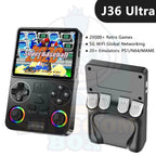 J36 Ultra 128G Retro Handheld Game Console 3.5 Inch Video Portable Game Player 20+ simulator 5G WIFI Global Networking
