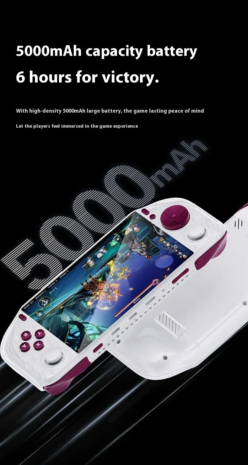 E6 MAX Game Console 5Inch 1280*720 DPI IPS Touch Screen 5000mAh Hall Joystick Handheld Game Consoles Support Projection Custom