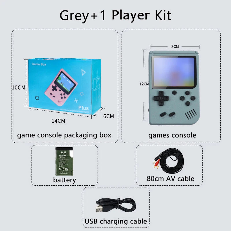 Retro Portable Mini Handheld Video Game Console 8 Bit 3.0 Inch Color LCD Kids Color Game Player Built in 500 Games
