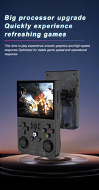 Open Source R36PRO Handheld Game Console Linux System 3.5inch HD Screen 4000mAh Play 6h 1GB+8GB RAM, Support TFcard 64GB 128GB