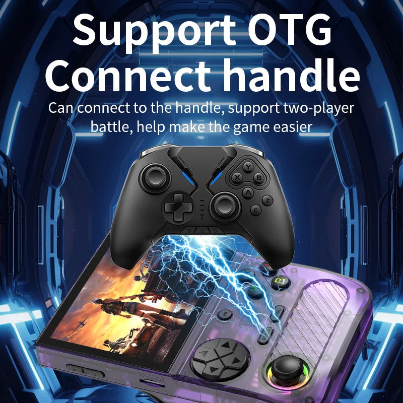 K36S Retro Handheld Game Console 128G Mini Portable 3.5-Inch IPS Screen Video Game Consoles 64G Linux Pocket Game Player Gifts