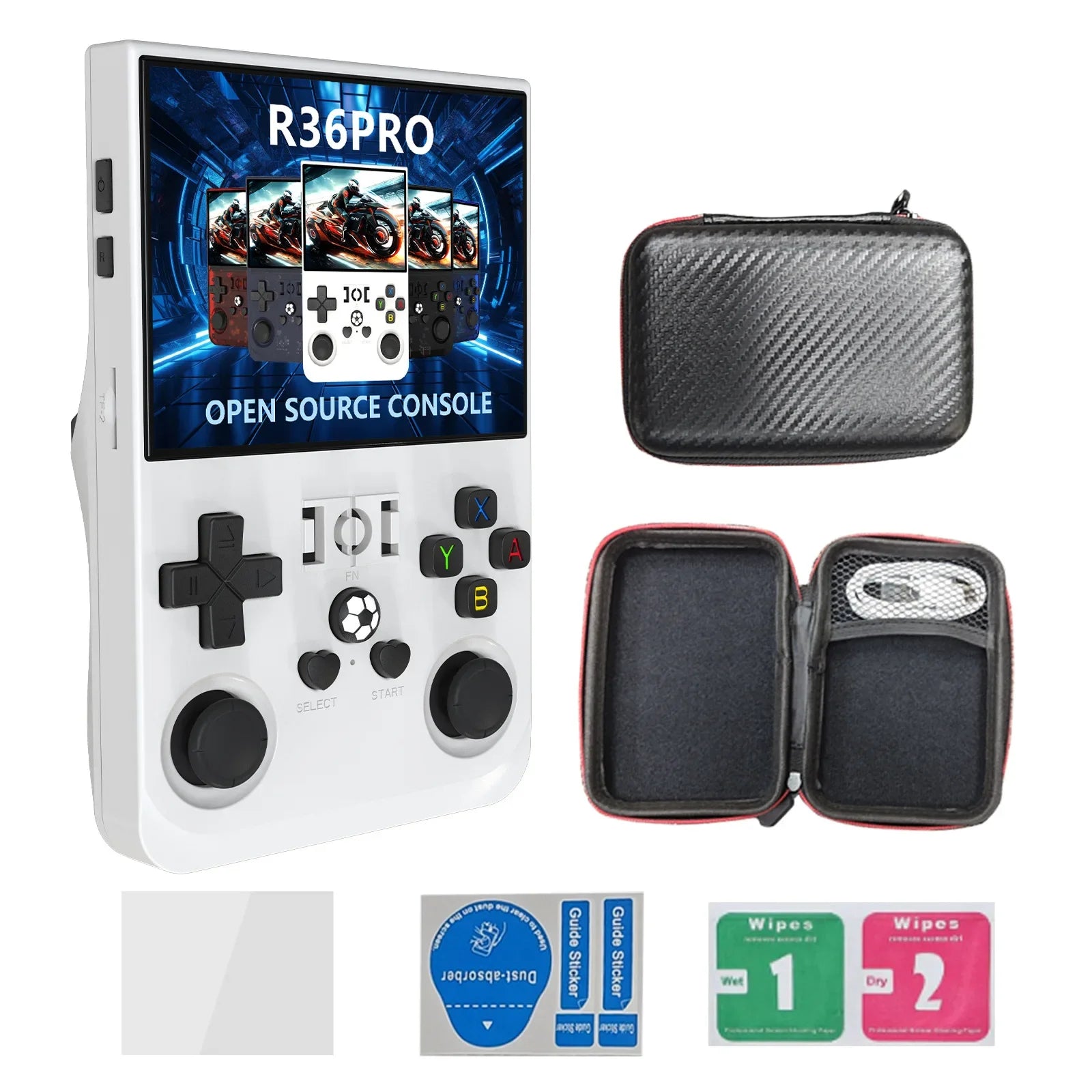 Retro Game R36 Pro – 3.5" HD Display, Open-Source OS, 128GB Preloaded Games, Classic Portable Console