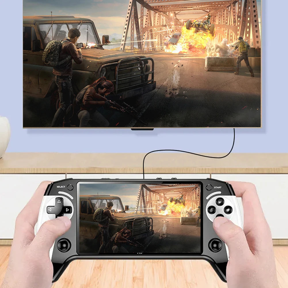 X9 Retro Handheld Video Game Console 1500mAh 5.5-inch IPS Screen Mini Portable Handheld Video Player 1GB-128GB Type-C